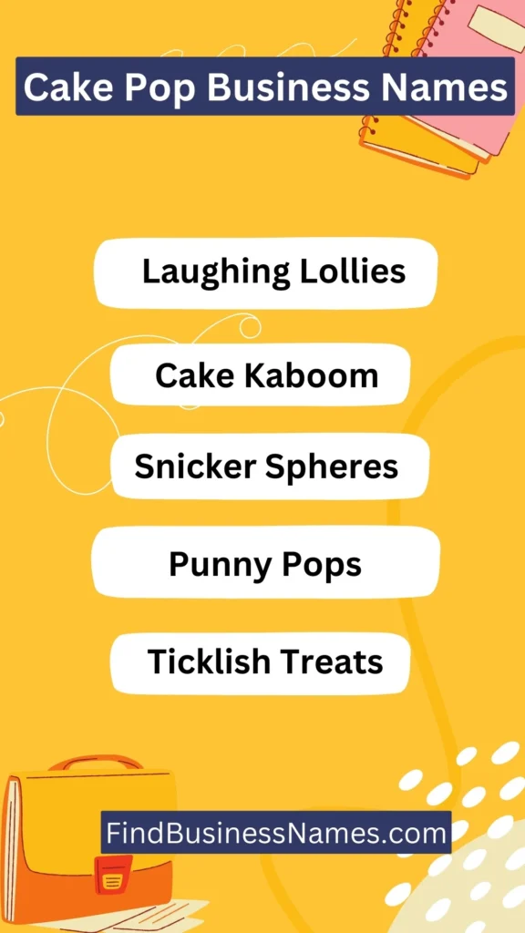 Cake Pop Business Names Ideas List