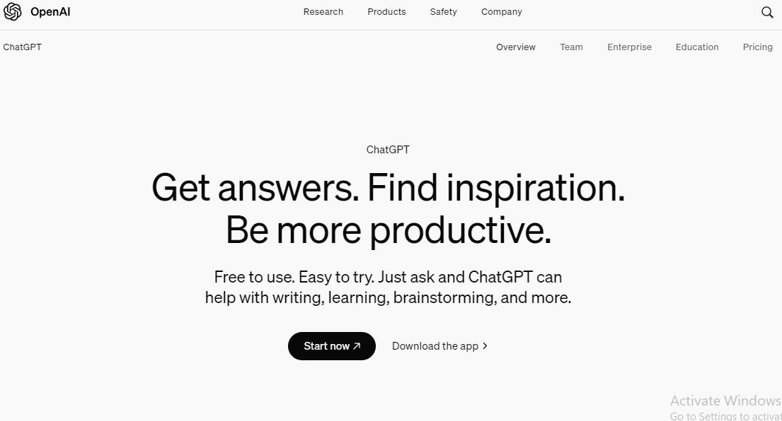 ChatGPT - Comprehensive Review (Best Free AI Tools)