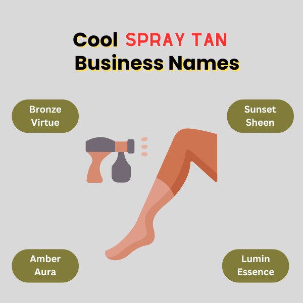 Cool Spray Tan Business Names