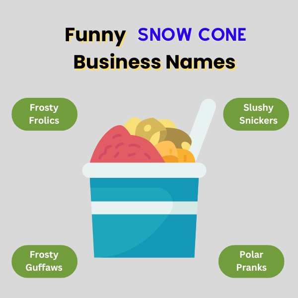 Funny Snow Cone Business Names