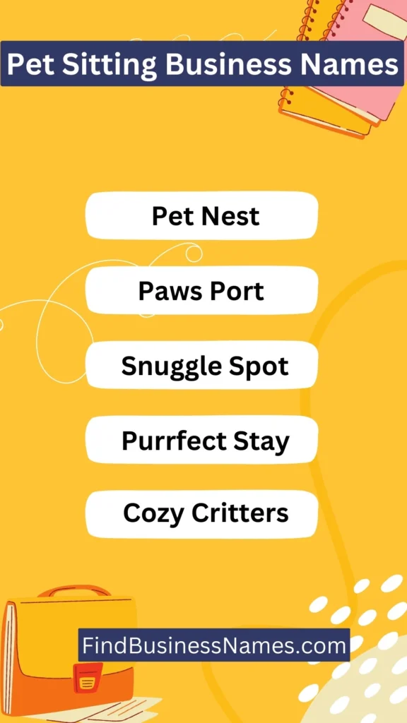Pet Sitting Business Names Ideas List