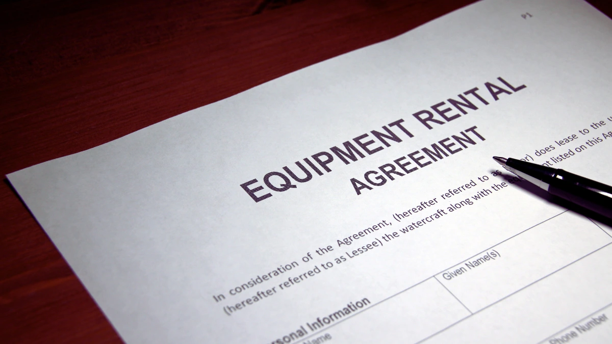 Renting Out Equipment