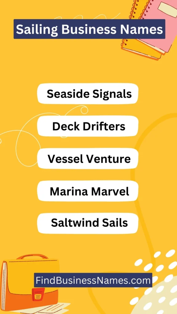 Sailing Business Names Ideas List