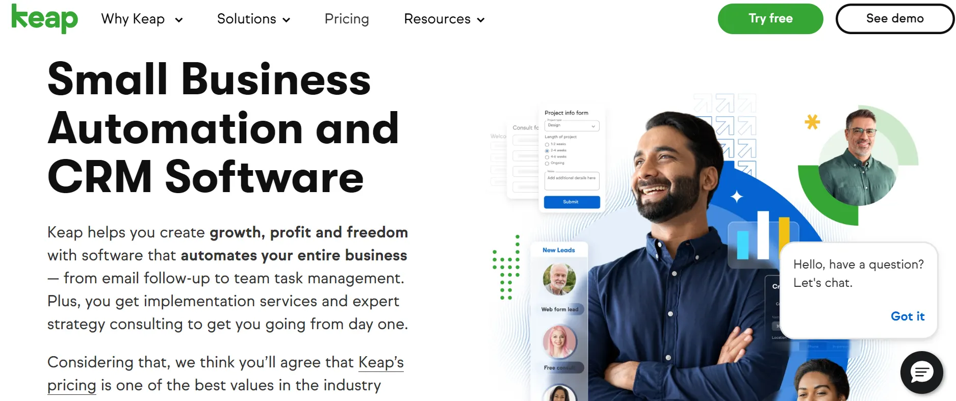 Keap (formerly Infusionsoft): for Business Lead Generation