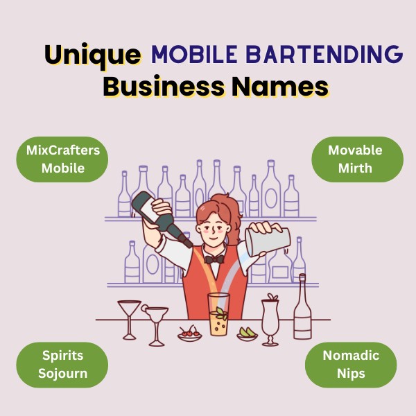 Unique Mobile Bartending Business Names