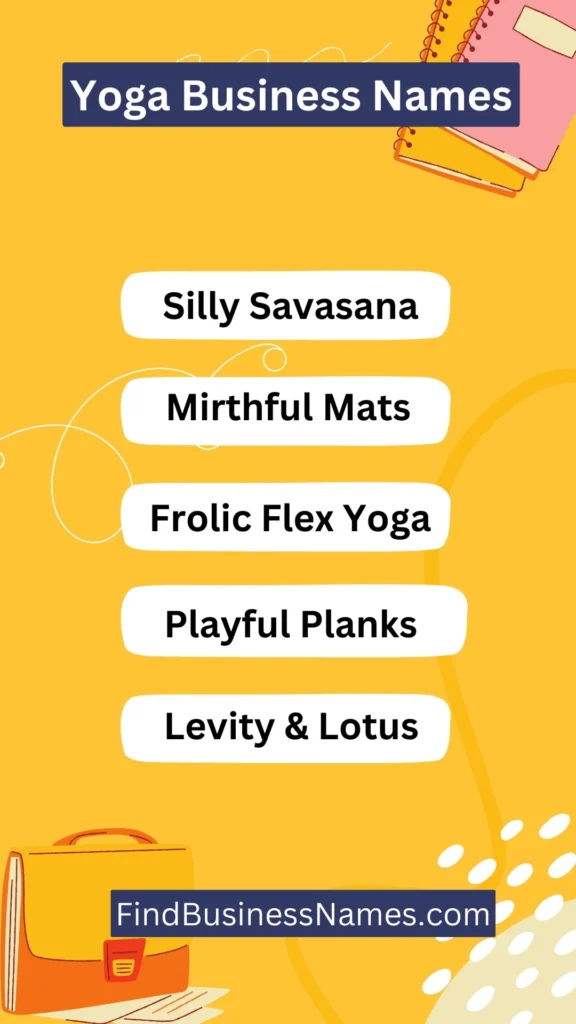 Yoga Business Names Ideas List