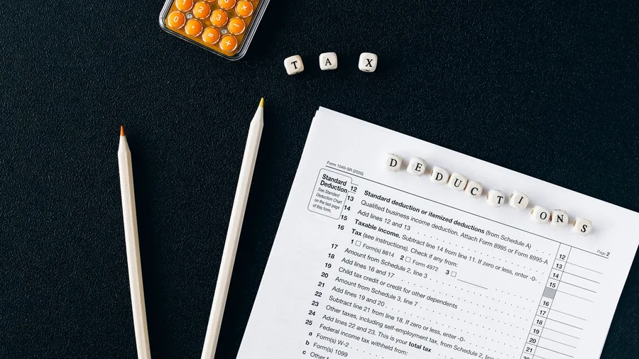 The standard deduction erases the remaining taxable income